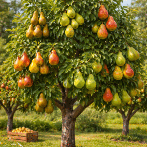 ChatGPT Image 23 февр. 2026 г., 15_46_48 Дерево-сад: Груша Абат осіння + Бера літня + Мілена пізньолітній